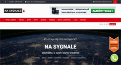 Desktop Screenshot of nasygnale.pl